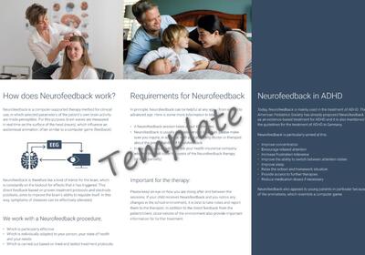 Flyer ADHS Neurofeedback (Englisch)