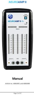 EN NeuroAmp II/II5s User Manual