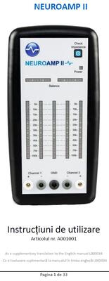 RO NeuroAmp II/II5s Manual